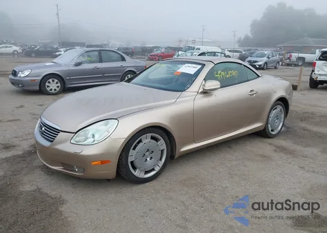 2002 Lexus Sc 430 z USA, uszkodzony, nr VIN JTHFN48Y120017811
